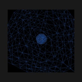 Blue Sphere by Simona Mueller T-Shirt