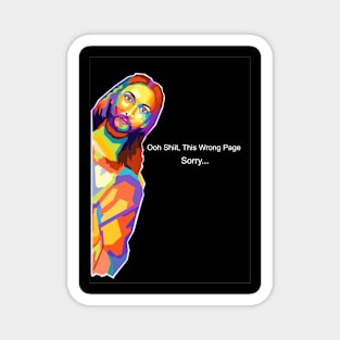 Jesus Memes Wpap Pop Art Magnet