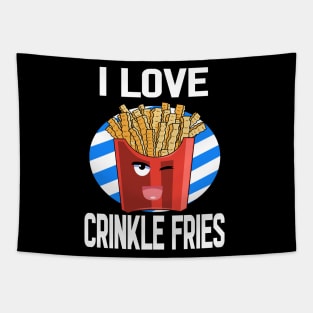 I Love Crinkle Cut Fries National Potato Day Tapestry