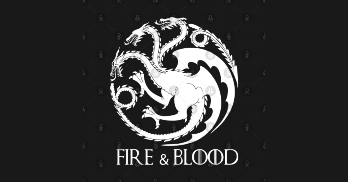 House of the Dragon Fire & Blood - House Of The Dragon And Blood - T ...