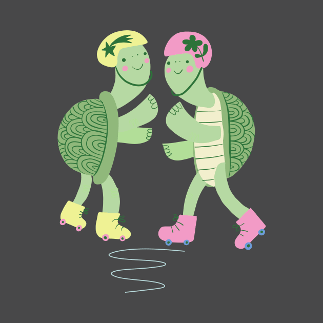 Turtles on Rollerskates by Rebelform