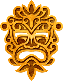 Stylish Stone Mayan Mask Magnet