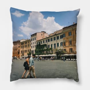 Couple in Rome - Remix Pillow