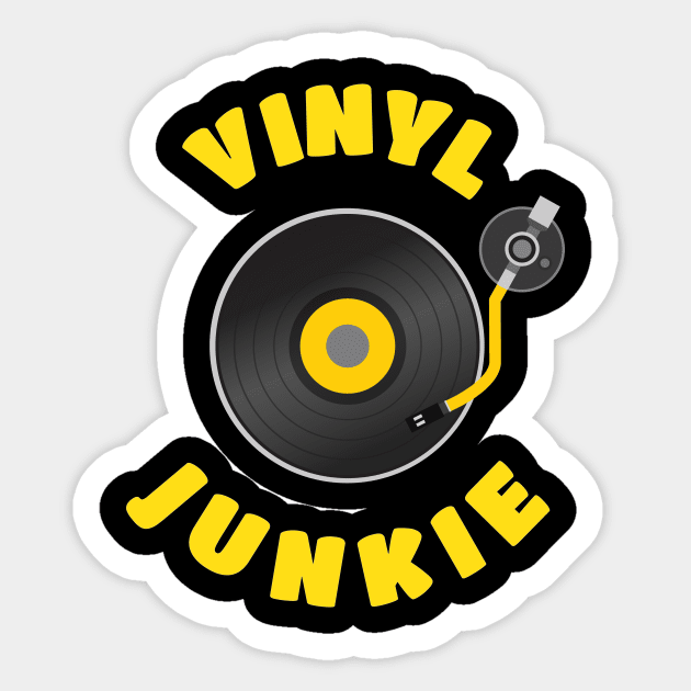 Vinyl Collector Vinyl Lover Vinyl Record Player' Sticker