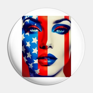 Unveiling the Essence of American Identity American Visage Pin