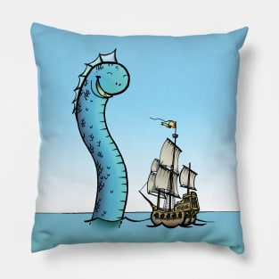 Cute Sea Serpent Pillow