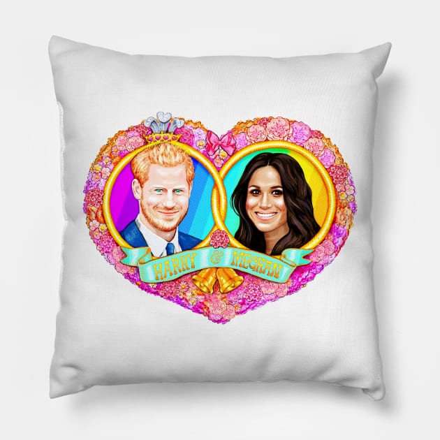 HARRY & MEGHAN Pillow by helloVONK