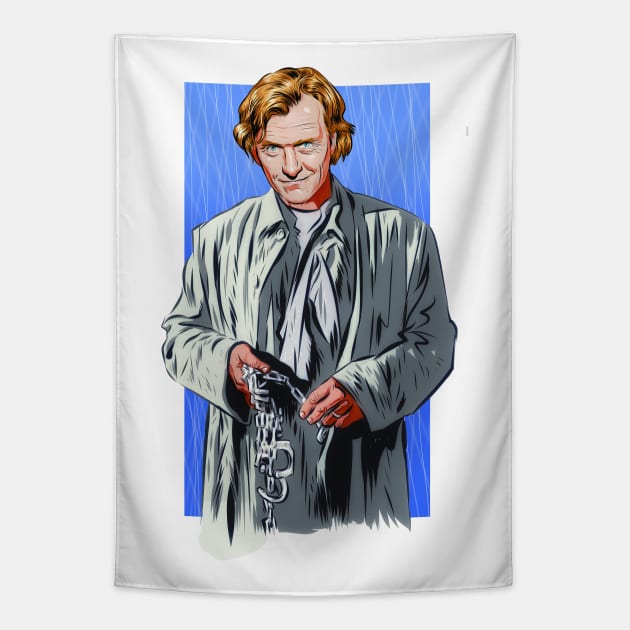 Rutger Hauer - An illustration by Paul Cemmick Tapestry by PLAYDIGITAL2020