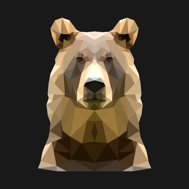 Low Polygon Grizzly Bear by SolarFlare