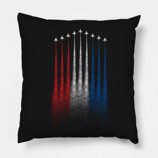Red White Blue Air Force Flyover Pillow