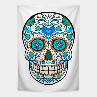 Sugar Skull Art Tapestry