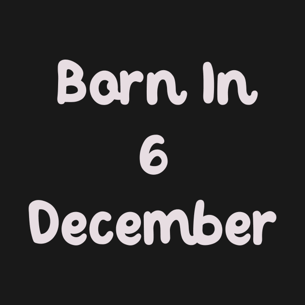 Born In 6 December by Fandie