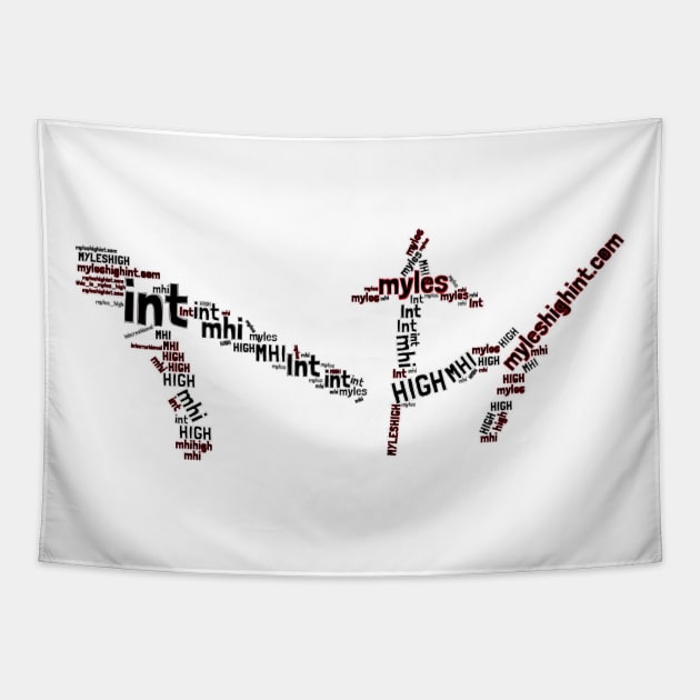 MylesHighInt.com MHI Word Logo Tapestry by mylehighinternational