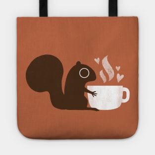 Squirrel Loves Coffee Tote