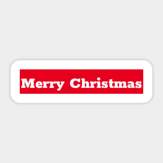 Supreme Bandana Box Logo Tee Merry Christmas 2020 Box Logo Sticker Teepublic
