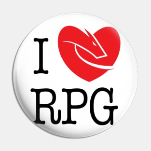 I Love RPG Pin