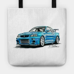 Nissan GTR Skyline R34 Tote