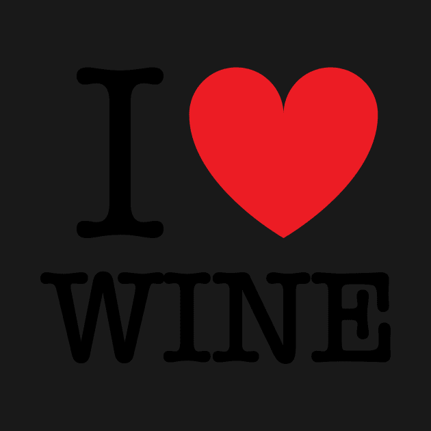 I HEART WINE by MasterpieceArt