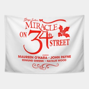 Miracle On 34th Street Movie Title Tapestry