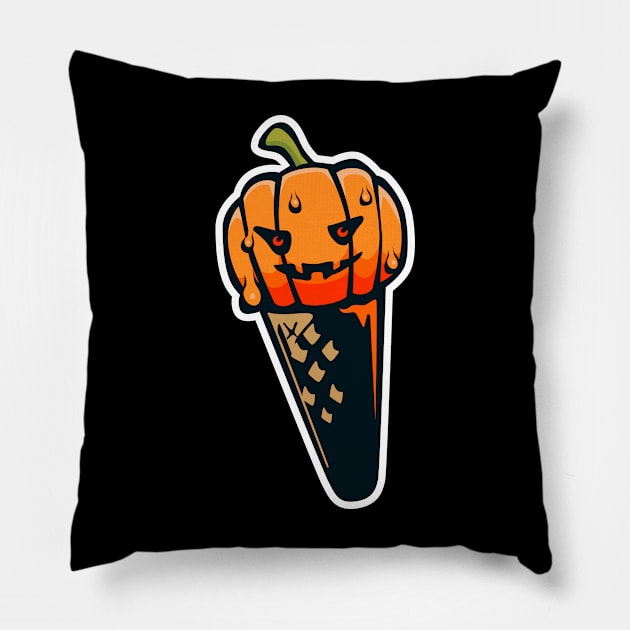 halloween ice cream Pillow by Oyeplot