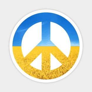 NO WAR. PEACE FOR UKRAINE. No war in Ukraine. Pacifica. Pray for Ukraine. The sign of pacifica. Magnet