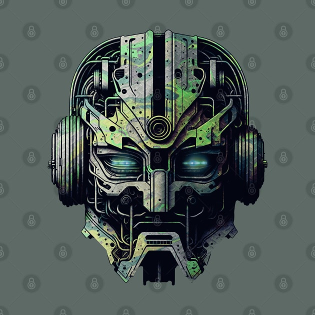 Camo Robot Head by AnAzArt