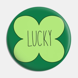 Lucky four leaf clover Pin