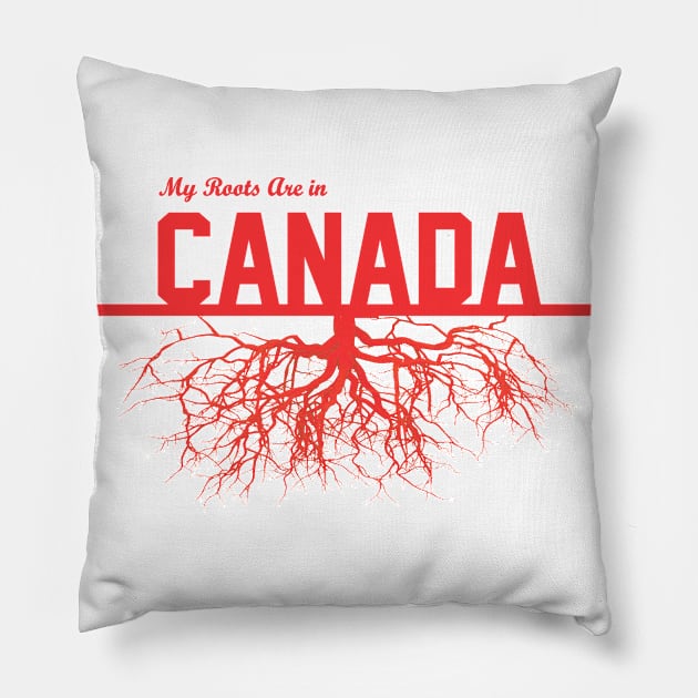 My Roots Are in Canada Pillow by Naves