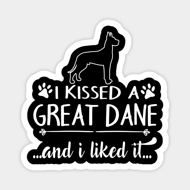 I Kissed A Great Dane Magnet by LiFilimon