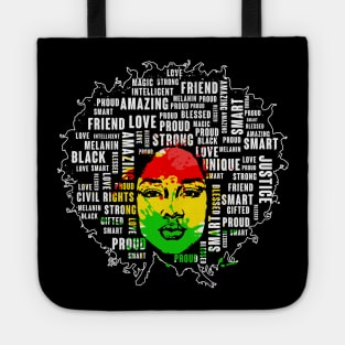 Black Woman, Black Women, Black history Tote