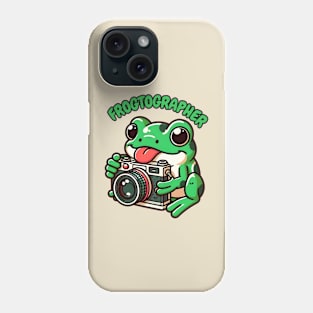 frog photographer Phone Case