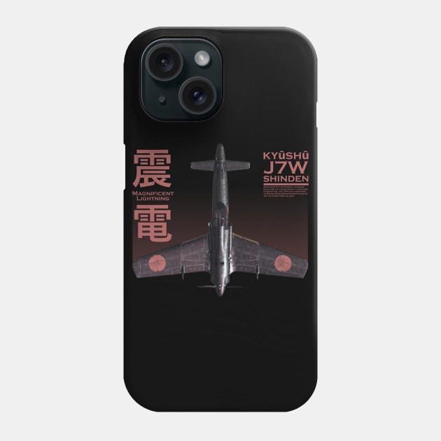 Kyushu J7W Shinden Phone Case by Distant War