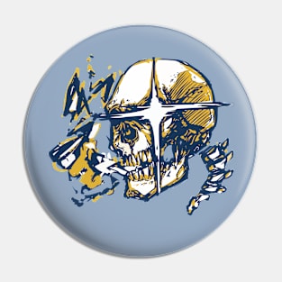 Wink Skull Pin