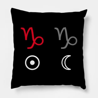 Capricorn Sun Capricorn Moon Horoscope Sign Pillow