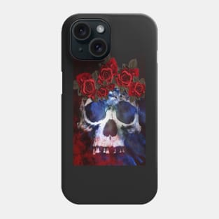 Red, White, and Blue Skull Phone Case