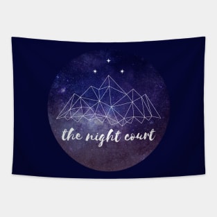 The night court w/ text Tapestry