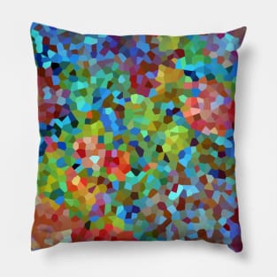 Colorful Triangle Design Pillow