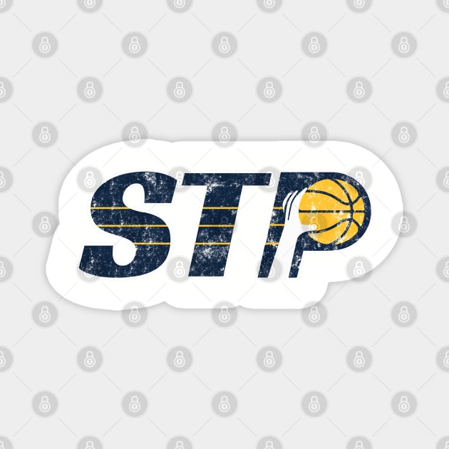 Setting The Pace Pinstripe Logo Magnet by Setting The Pace A Pacers Podcast