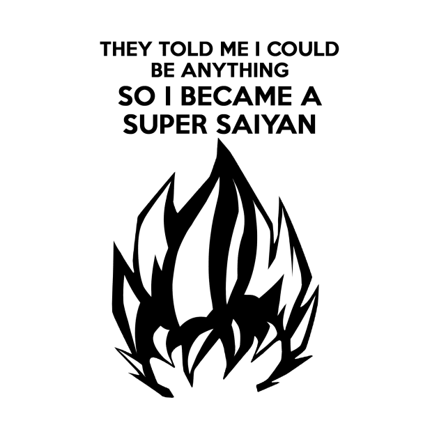 I Became a Super Saiyan (Black hair version) by Meechemax