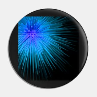Abstract blue solar Pin