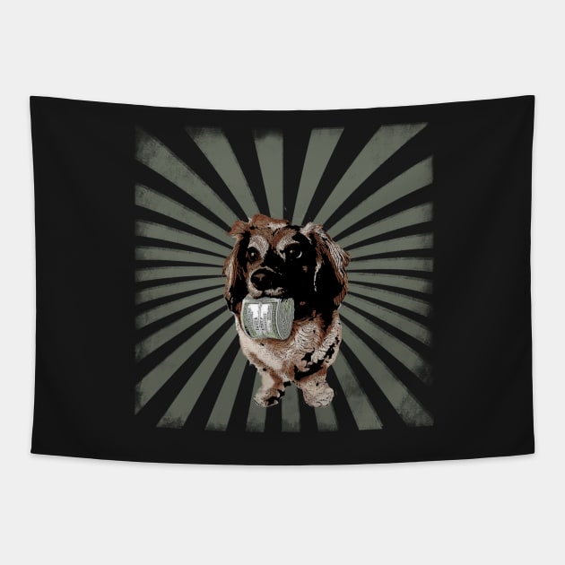 Money Dog Tapestry by MosaicTs1