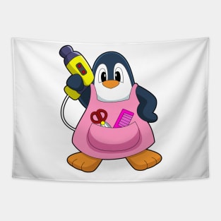 Penguin Hairdresser Hair dryer Tapestry