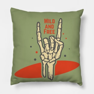 WILD AND FREE Pillow