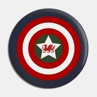 Captain Cymru, Welsh shield Pin