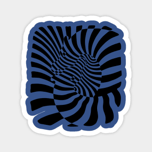 Graphic zebra Magnet