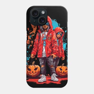 Hoodie Haunt: A Halloween Hip-Hop Fusion Phone Case