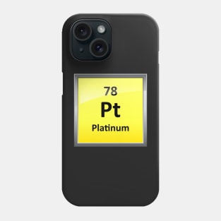 Platinum Periodic Table Element Symbol Phone Case