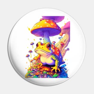 Colorful mushroom field toad autumn warm colors cute design lots of pretty colors Pin