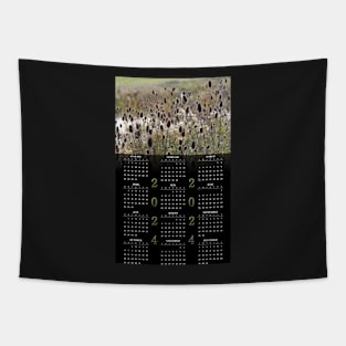 Wild Teasel • 2024 Year-at-a-glance Calendar Tapestry