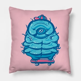 Skateboarding Water bear Pillow